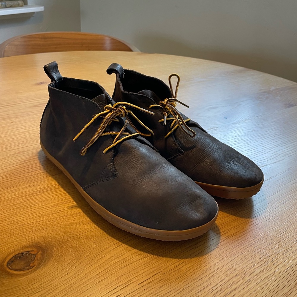 Vivobarefoot Mens Gobi II M Leather Dark Brown Hyde 43 (US Men's 10) D (M)
